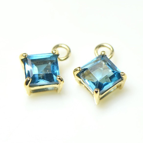 K10 ロンドンブルートパーズ ピアスチャーム YK-BE0922-28 ピアス  