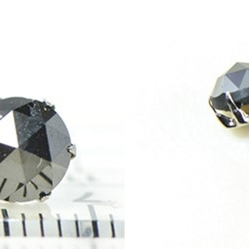 Pt900 ブラック ダイヤモンド ピアス プラチナ900 BZ057-28 ピアス