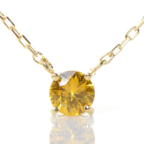 K18/プラチナ イエローサファイア ペンダント YK-BJ1000-28