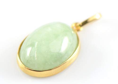 K18 グリーンジェード ペンダントトップ BX033-28