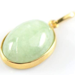 K18 グリーンジェード ペンダントトップ BX033-28 ペンダント