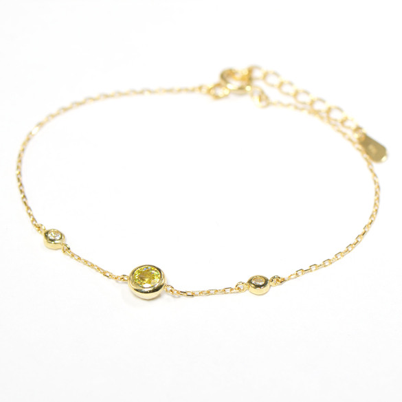 K18 スフェーン ダイヤ ブレスレット BQ0299-28