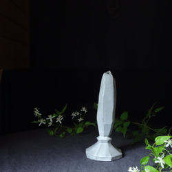 ソリッド 花瓶 #V0101　彫刻 置物 花器 陶器 2枚目の画像