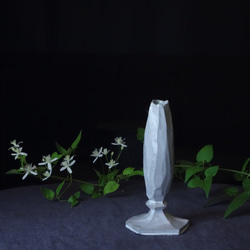 ソリッド 花瓶 #V0103　彫刻 置物 花器 陶器 2枚目の画像