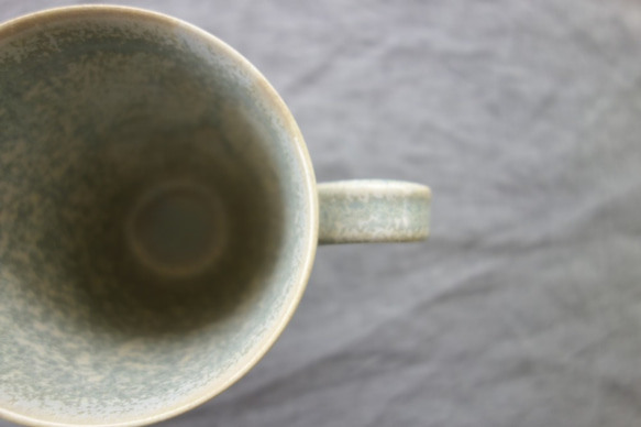 「ブルーグレー３」 コーヒーカップ ブルーグレーカップ マグカップ 陶器 陶磁器 4枚目の画像