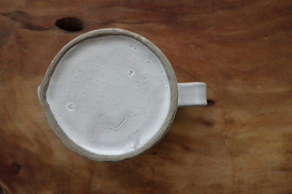 「コトバカップ-ワイド/Ｉ am」 コーヒーカップ マグカップ 陶器 陶磁器 5枚目の画像