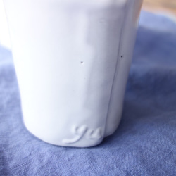 オーダーメイド「コトバカップ×２コセット」 名入れ マグカップ ネーム入れ 陶器 陶磁器　コーヒーカップ 8枚目の画像