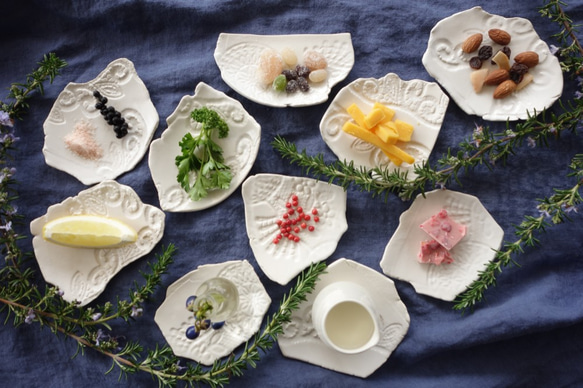 “浮雕板S有2種選擇”豆碟小碟迷你碟陶藝陶瓷禮品西餐餐具 第10張的照片