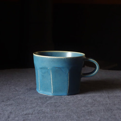 「ブルーカップ」青 コーヒーカップ ブルーカップ マグカップ 陶器 陶磁器　ギフト　洋食器 1枚目の画像