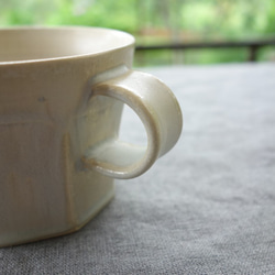 マットホワイト　コーヒーカップ マグカップ 陶器 陶磁器 3枚目の画像