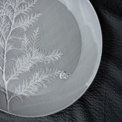「ラウンドＬ・コニファー」大皿 デザート皿 ボタニカルシリーズ 植物 陶器 陶磁器　ギフト　洋食器 2枚目の画像