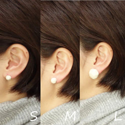 ” pierre + O type silver 999 (2way) ” Ceramic earrings &amp; ear 第6張的照片