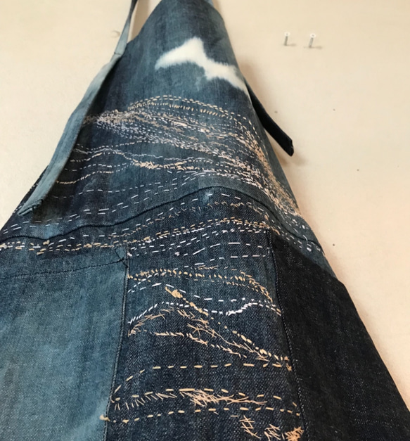 デニム刺し子刺繍エプロン(alternative texture) その他