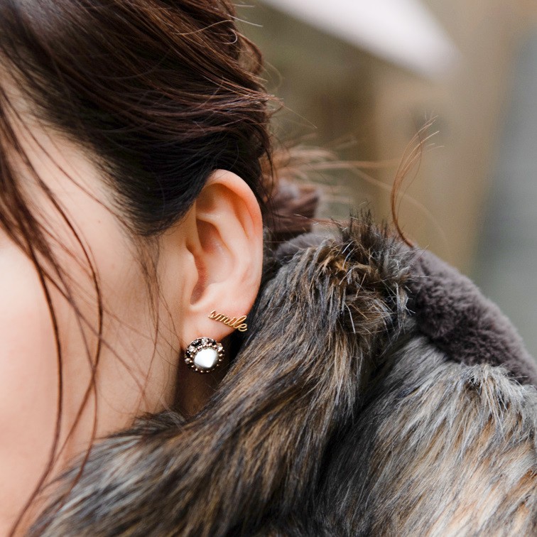 スパイススタッズ｜ピアス/イヤリング｜ホワイト