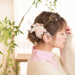 <mini>夢幻粉彩～彩色花漾編織髮圈 / 髮飾 / 細髮圈 / hair accessories /scrunchie 第1張的照片