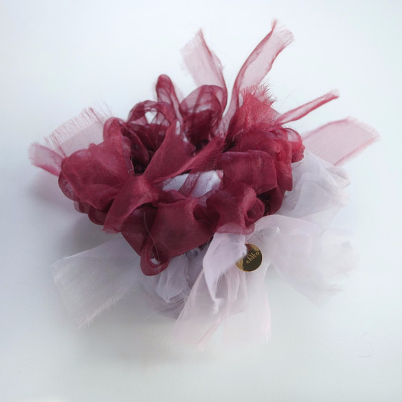 美酒～彩色花漾編織髮圈 / 髮飾 / 細髮圈 / hair accessories / scrunchies 第7張的照片