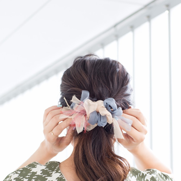 花漾編織髮夾～紫雲英 第7張的照片