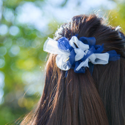 <mini>花漾編織髮夾～蔚藍海洋 第3張的照片