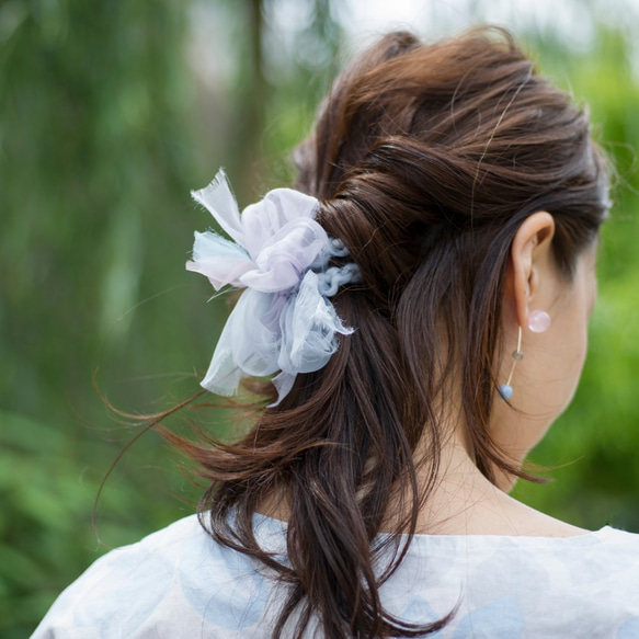 <mini>繡球～彩色花漾編織髮圈 / 髮飾 / 細髮圈 / hair accessories 第1張的照片