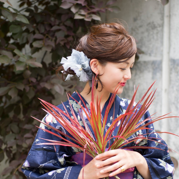 龍睛金魚～彩色花漾編織髮圈 / 髮飾 / 細髮圈 / hair accessories 第7張的照片