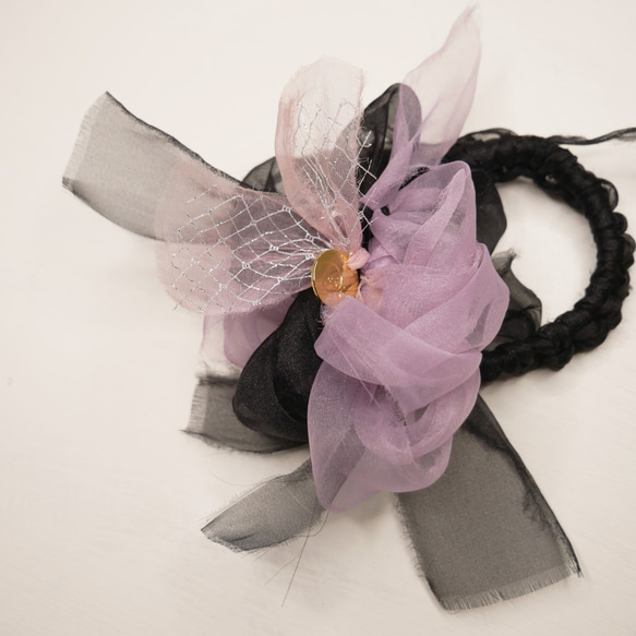 迷你 | 萬聖節盛開針織髮圈 | 女巫 第4張的照片