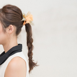 迷你 | 萬聖節盛開針織髮圈 | 南瓜 第2張的照片