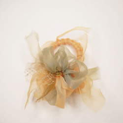 迷你 | 萬聖節盛開針織髮圈 | 南瓜 第4張的照片