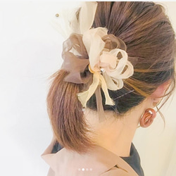 <mini>Marron～彩色花漾編織髮圈 / 髮飾 / 細髮圈 / hair accessories 第7張的照片