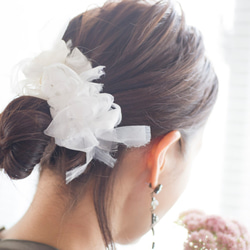 [派對]白雪公主｜彩色花朵針織髮夾/髮夾 第3張的照片