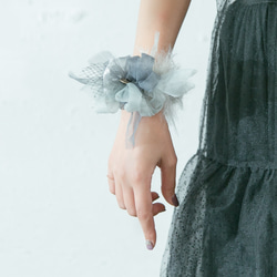 【冬季限定】mini｜ルイーズ｜彩る咲き編みシュシュ 7枚目の画像