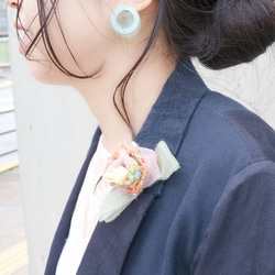 Couture Corsage｜Tweed Modern Rose｜jaune 第5張的照片