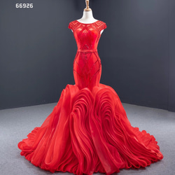 赤~い王道派♪マーメイド☆お色直しカラードレス♪コンテスト☆本命