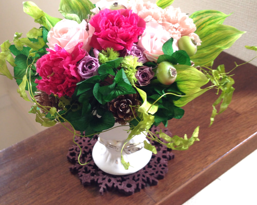 受注制作 プリザーブドフラワーアレンジメント プリザーブドフラワー s