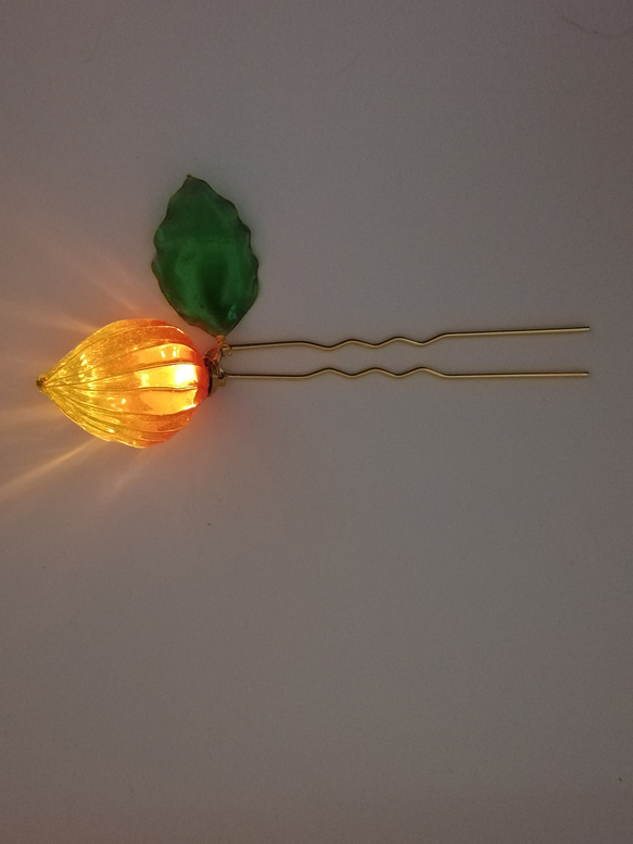 Chinese lantern　Hairpin 第3張的照片