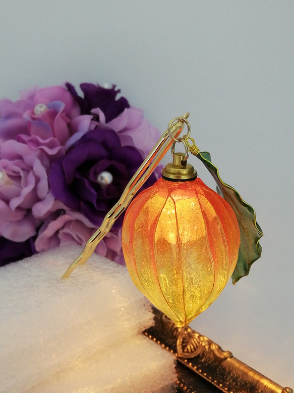 Chinese lantern　Hairpin 第7張的照片