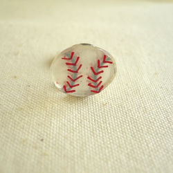 野球ボールのイヤリング 1 3枚目の画像