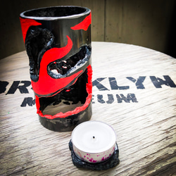 1.K.G. brand - GRAFFITI CANDLE STAND (ORANGE) 2枚目の画像