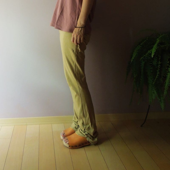asana ヘンプコットン ガウチョ パンツ・草木染め【パヤカ