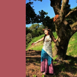 【SALE】asana ヘンプのホルタータンク●草木染めピンクパープル 3枚目の画像