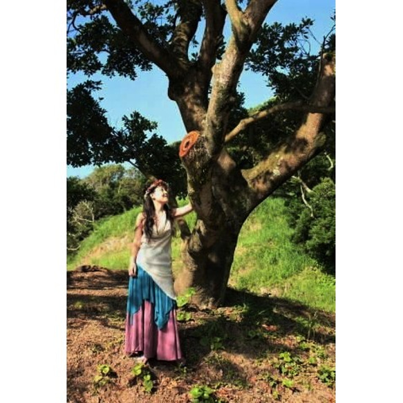 【SALE】asana ヘンプのホルタータンク●草木染めピンクパープル 4枚目の画像
