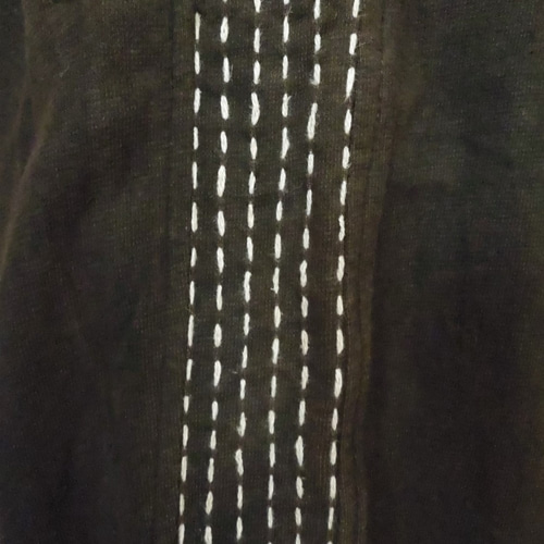 SALE】asana ヘンプコットン 刺し子 ジャージパンツ○草木染めマクガ  