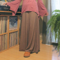 asana ヘンプの六芒星刺繍ロングスカート133●麻の葉 8枚目の画像