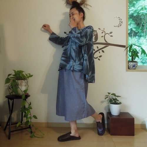SALE】bighug ガーゼクレープウイングブラウス☆サンダイ