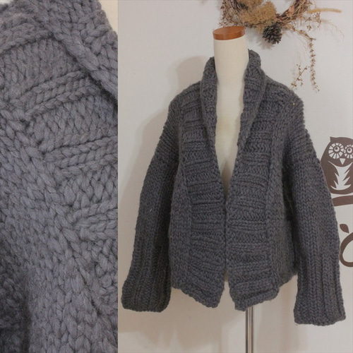 極美品✨COELコエル 24aw ステッチブークレーニットカーディガン