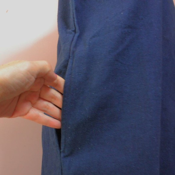 bighug 手紡ぎ・手織り・藍染めチュニック 5枚目の画像