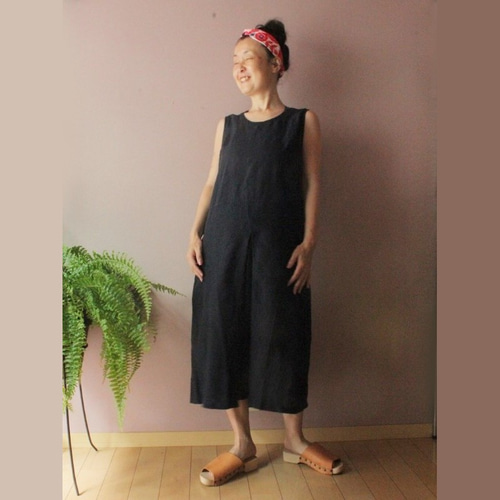 SALE】bighug リネンボックスタックドレス○生成り ワンピース holy  