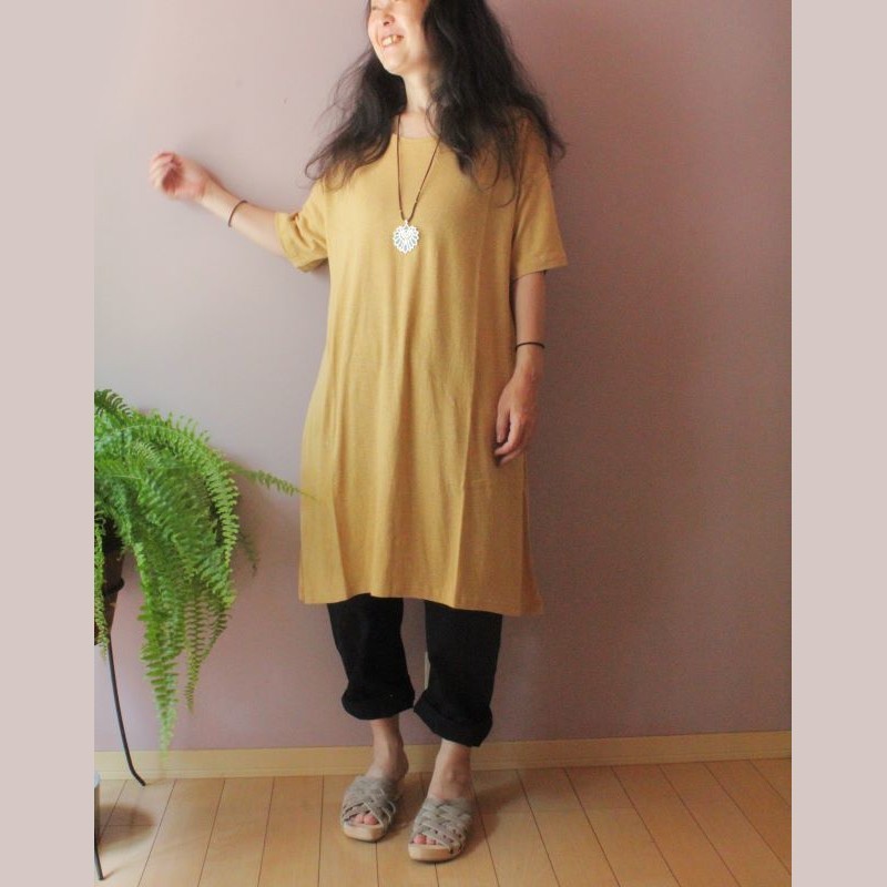 【SALE】つつむ　ナチュラリスタワンピース●マスタードベージュ