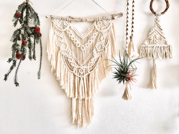 受注製作】マクラメタペストリー タペストリー・壁掛け purr_tommoooko