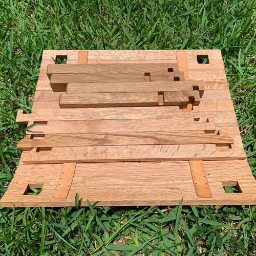 ロールトップテーブル ソロ ハンドメイド ロールトップ式ソロテーブル ウォールナット材 キャンプ