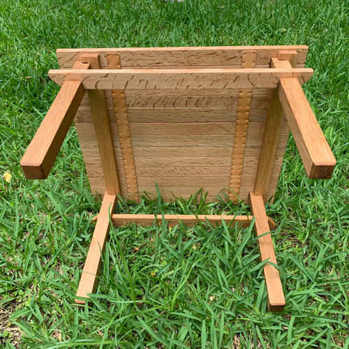 ロールトップテーブル ソロ ハンドメイド ロールトップ式ソロテーブル ウォールナット材 キャンプ